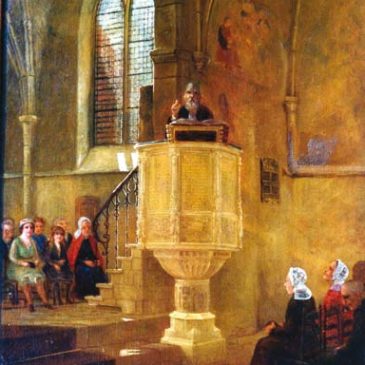 Verhaal CvB-15: Een zandstenen kansel—–Het interieur van de Oude Kerk (1482)